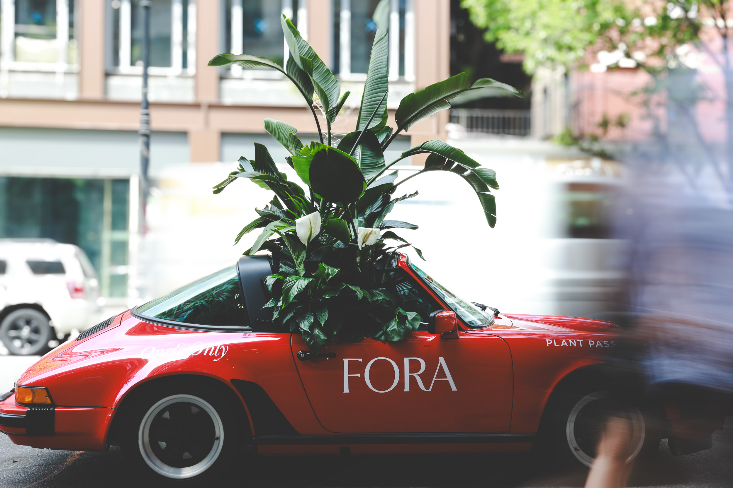 Red Porsche 911, Fora brand event — New York