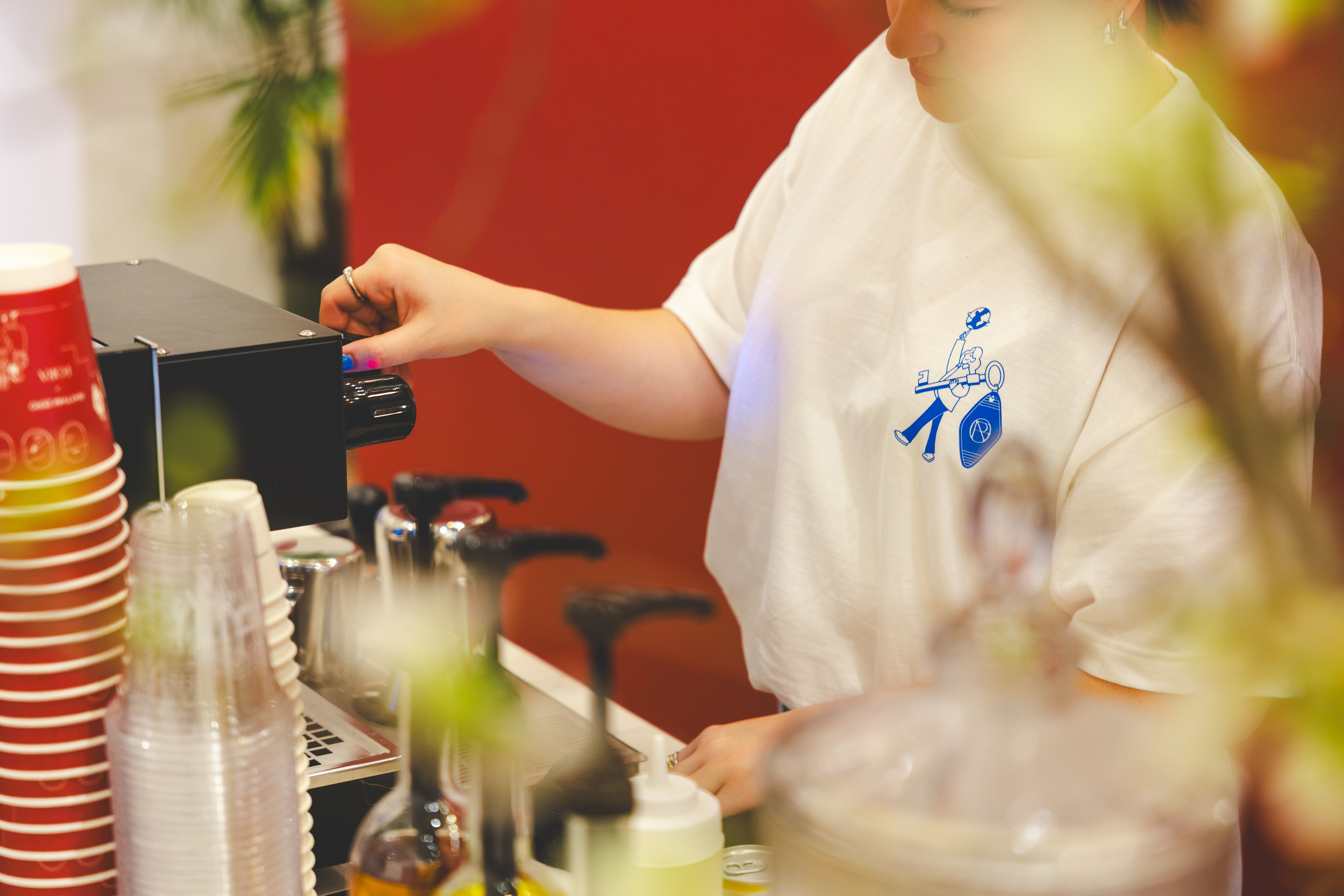 Barista at Fora espresso bar