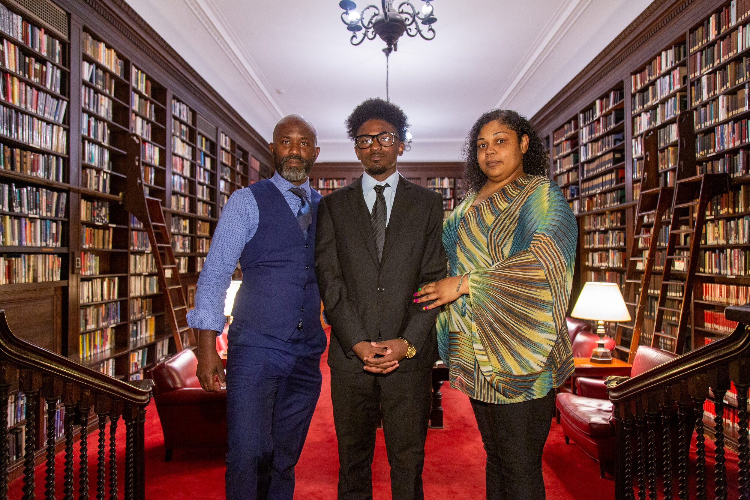 Portrait, Harvard Club library