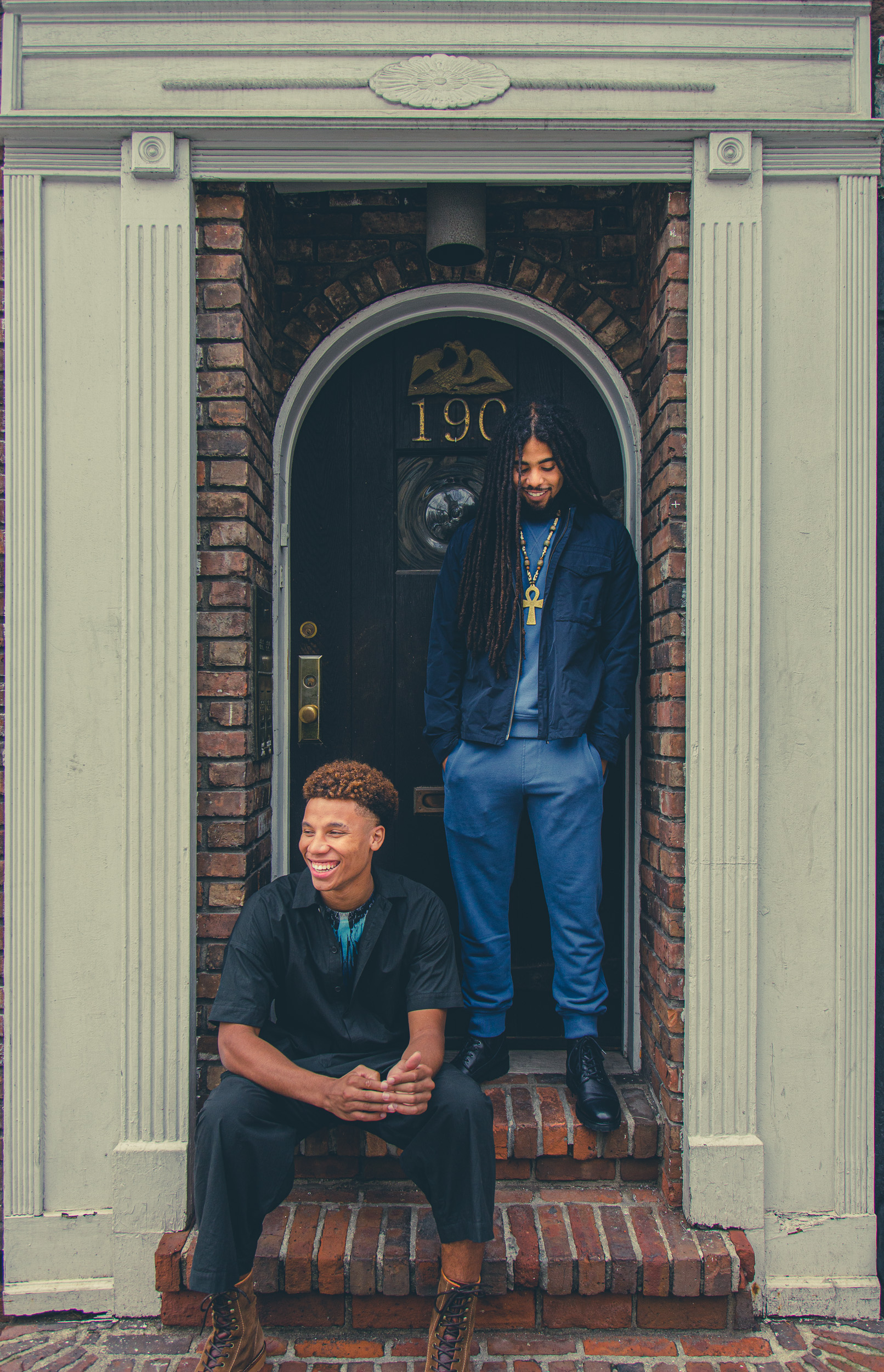 Skip Marley, townhouse doorway